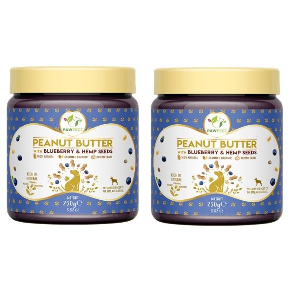 Peanut Butter with Blueberry and Hemp Seeds for Dogs